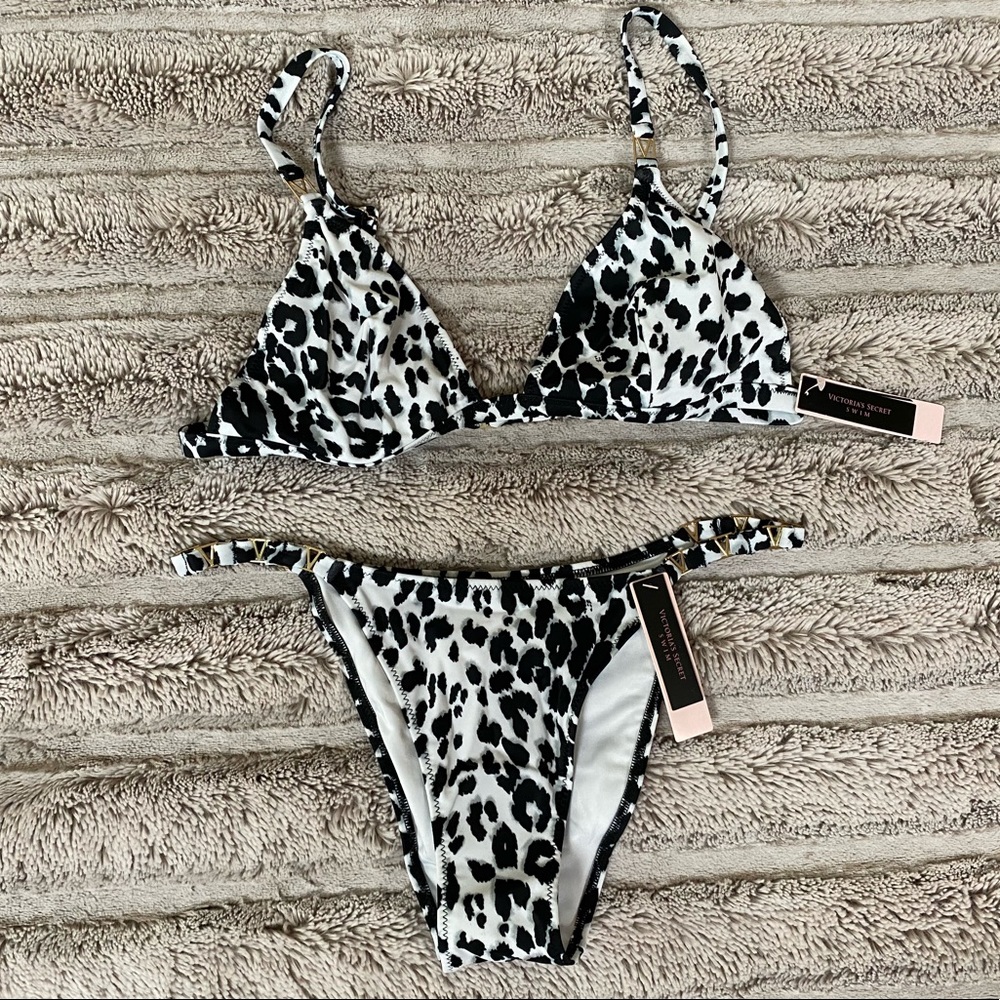 V2* NWT❗️B&W Cheetah Bikini Set